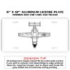 6 X 12 Full Size Aluminum License Plate for Cars and Trucks  Thumbnail