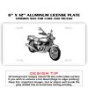 6 X 12 Full Size Aluminum License Plate for Cars and Trucks  Thumbnail