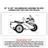 6 X 12 Full Size Aluminum License Plate for Cars and Trucks  Thumbnail