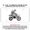 6 X 12 Full Size Aluminum License Plate for Cars and Trucks  Thumbnail