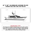 6 X 12 Full Size Aluminum License Plate for Cars and Trucks  Thumbnail