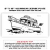 6 X 12 Full Size Aluminum License Plate for Cars and Trucks  Thumbnail