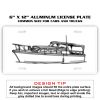 6 X 12 Full Size Aluminum License Plate for Cars and Trucks  Thumbnail