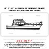 6 X 12 Full Size Aluminum License Plate for Cars and Trucks  Thumbnail