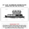 6 X 12 Full Size Aluminum License Plate for Cars and Trucks  Thumbnail