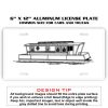 6 X 12 Full Size Aluminum License Plate for Cars and Trucks  Thumbnail