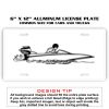 6 X 12 Full Size Aluminum License Plate for Cars and Trucks  Thumbnail