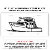 6 X 12 Full Size Aluminum License Plate for Cars and Trucks  Thumbnail