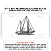 6 X 12 Full Size Aluminum License Plate for Cars and Trucks  Thumbnail