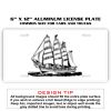 6 X 12 Full Size Aluminum License Plate for Cars and Trucks  Thumbnail
