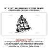 6 X 12 Full Size Aluminum License Plate for Cars and Trucks  Thumbnail