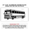 6 X 12 Full Size Aluminum License Plate for Cars and Trucks  Thumbnail