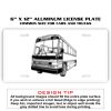 6 X 12 Full Size Aluminum License Plate for Cars and Trucks  Thumbnail
