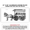 6 X 12 Full Size Aluminum License Plate for Cars and Trucks  Thumbnail