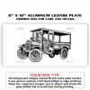 6 X 12 Full Size Aluminum License Plate for Cars and Trucks  Thumbnail