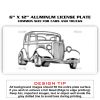 6 X 12 Full Size Aluminum License Plate for Cars and Trucks  Thumbnail