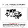 6 X 12 Full Size Aluminum License Plate for Cars and Trucks  Thumbnail