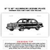 6 X 12 Full Size Aluminum License Plate for Cars and Trucks  Thumbnail
