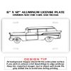 6 X 12 Full Size Aluminum License Plate for Cars and Trucks  Thumbnail