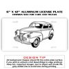 6 X 12 Full Size Aluminum License Plate for Cars and Trucks  Thumbnail