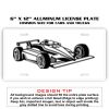 6 X 12 Full Size Aluminum License Plate for Cars and Trucks  Thumbnail