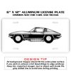 6 X 12 Full Size Aluminum License Plate for Cars and Trucks  Thumbnail