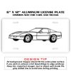 6 X 12 Full Size Aluminum License Plate for Cars and Trucks  Thumbnail