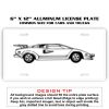 6 X 12 Full Size Aluminum License Plate for Cars and Trucks  Thumbnail