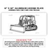 6 X 12 Full Size Aluminum License Plate for Cars and Trucks  Thumbnail