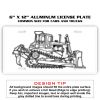6 X 12 Full Size Aluminum License Plate for Cars and Trucks  Thumbnail
