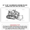 6 X 12 Full Size Aluminum License Plate for Cars and Trucks  Thumbnail