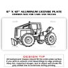 6 X 12 Full Size Aluminum License Plate for Cars and Trucks  Thumbnail