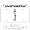 6 X 12 Full Size Aluminum License Plate for Cars and Trucks  Thumbnail