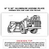 6 X 12 Full Size Aluminum License Plate for Cars and Trucks  Thumbnail