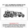 6 X 12 Full Size Aluminum License Plate for Cars and Trucks  Thumbnail