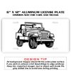 6 X 12 Full Size Aluminum License Plate for Cars and Trucks  Thumbnail