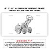6 X 12 Full Size Aluminum License Plate for Cars and Trucks  Thumbnail