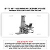 6 X 12 Full Size Aluminum License Plate for Cars and Trucks  Thumbnail