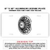 6 X 12 Full Size Aluminum License Plate for Cars and Trucks  Thumbnail