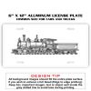 6 X 12 Full Size Aluminum License Plate for Cars and Trucks  Thumbnail