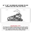 6 X 12 Full Size Aluminum License Plate for Cars and Trucks  Thumbnail
