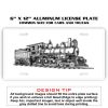 6 X 12 Full Size Aluminum License Plate for Cars and Trucks  Thumbnail