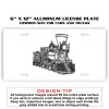 6 X 12 Full Size Aluminum License Plate for Cars and Trucks  Thumbnail