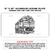 6 X 12 Full Size Aluminum License Plate for Cars and Trucks  Thumbnail