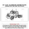 6 X 12 Full Size Aluminum License Plate for Cars and Trucks  Thumbnail