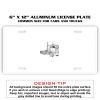6 X 12 Full Size Aluminum License Plate for Cars and Trucks  Thumbnail