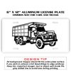 6 X 12 Full Size Aluminum License Plate for Cars and Trucks  Thumbnail