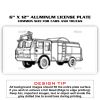 6 X 12 Full Size Aluminum License Plate for Cars and Trucks  Thumbnail