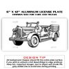 6 X 12 Full Size Aluminum License Plate for Cars and Trucks  Thumbnail