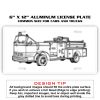 6 X 12 Full Size Aluminum License Plate for Cars and Trucks  Thumbnail